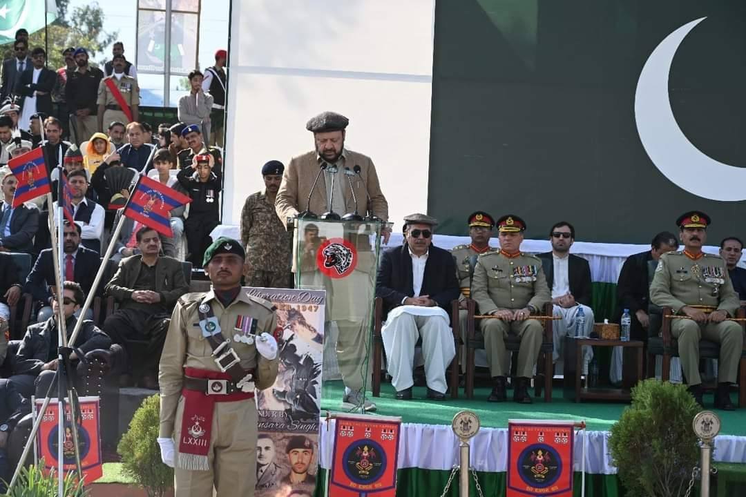 وزیر اعلیٰ گلگت  بلتستان حاجی گلبر خان نے ایف سی این اے زیر اہتمام یکم نومبر جشن آزادی گلگت  بلتستان کے حوالے سے منعقدہ تقریب سے خطاب کرتے ہوئے کہا ہے کہ پوری قوم کو یکم نومبر یوم آزادی کی مبارک باد پیش کرتا ہوں