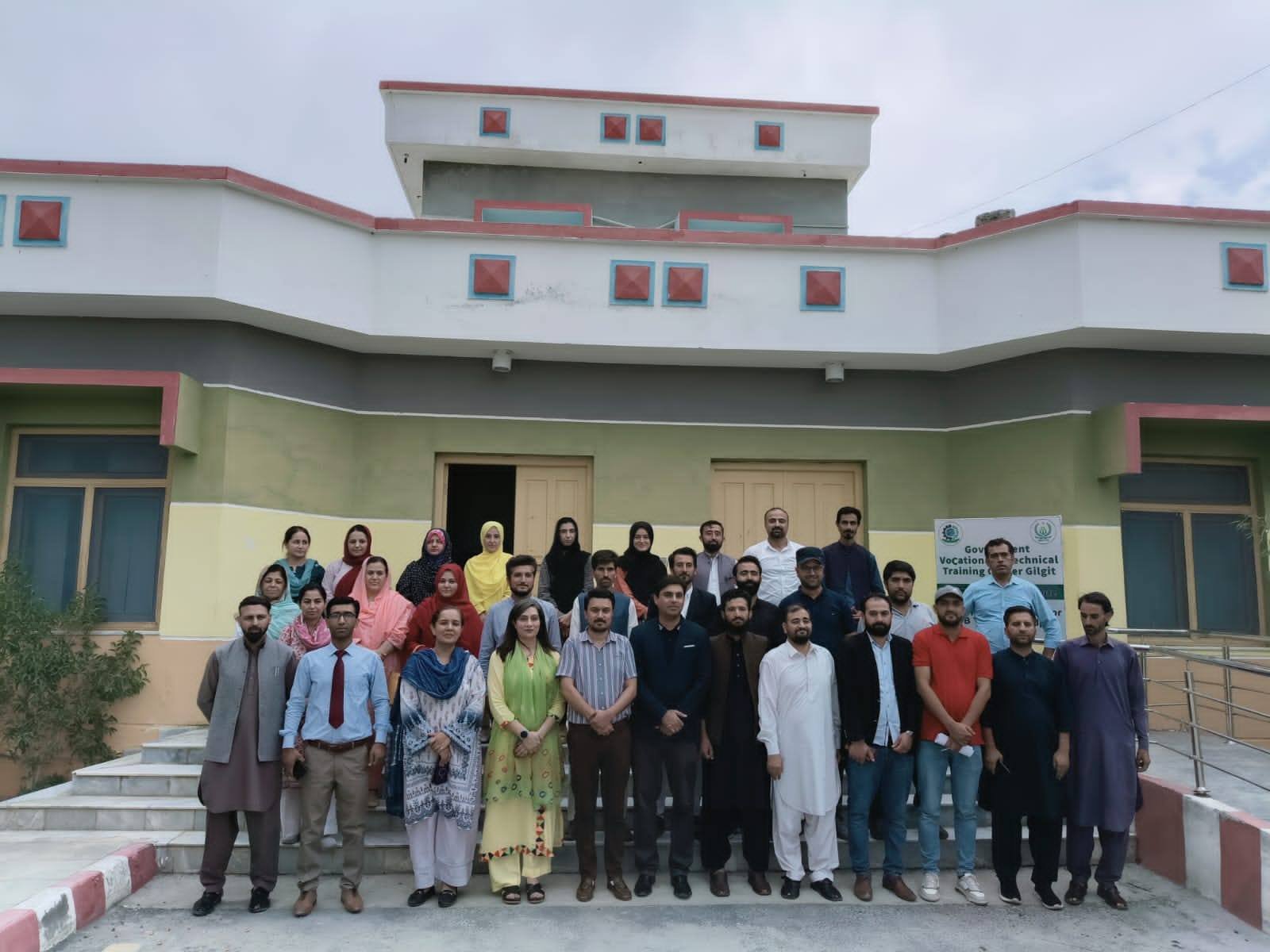 Gilgit. GIZ, in collaboration with Directorate of Technical Education & Skill Development, organized a workshop( Stock taking/Focussed group discussion Gender action Plan)at Center of Excellence Gilgit 