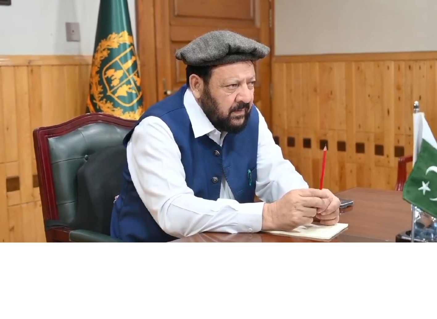 گلگت۔ وزیر اعلیٰ گلگت بلتستان حاجی گلبر خان نے سیلاب سے متاثرہ علاقوں میں بحالی کے کاموں کے حوالے سے منعقدہ اجلاس کے موقع پر گفتگو